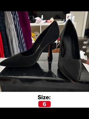 New York & Company Black Pointed-Toe Stiletto Pumps